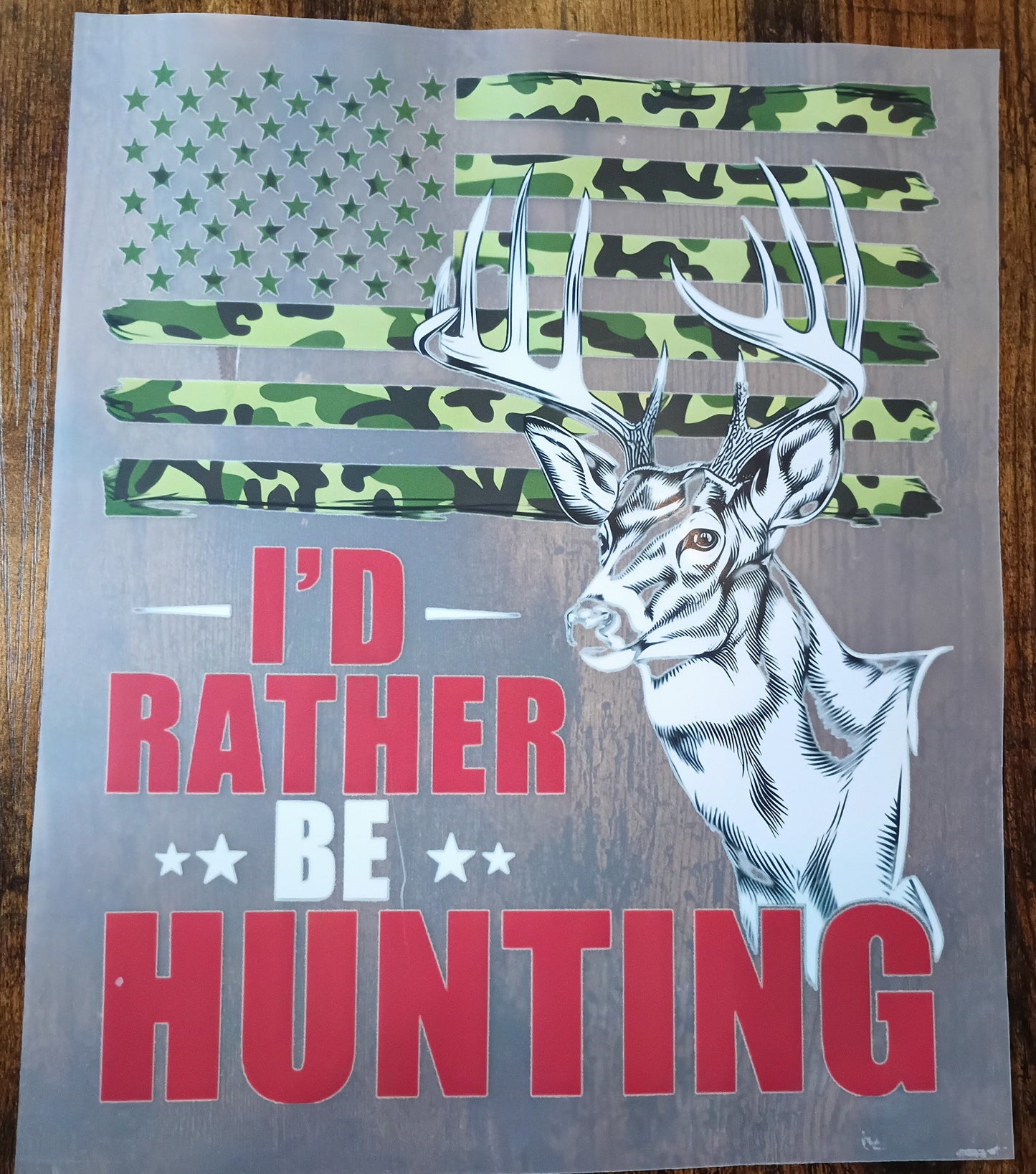 Hunting T-shirt transfers