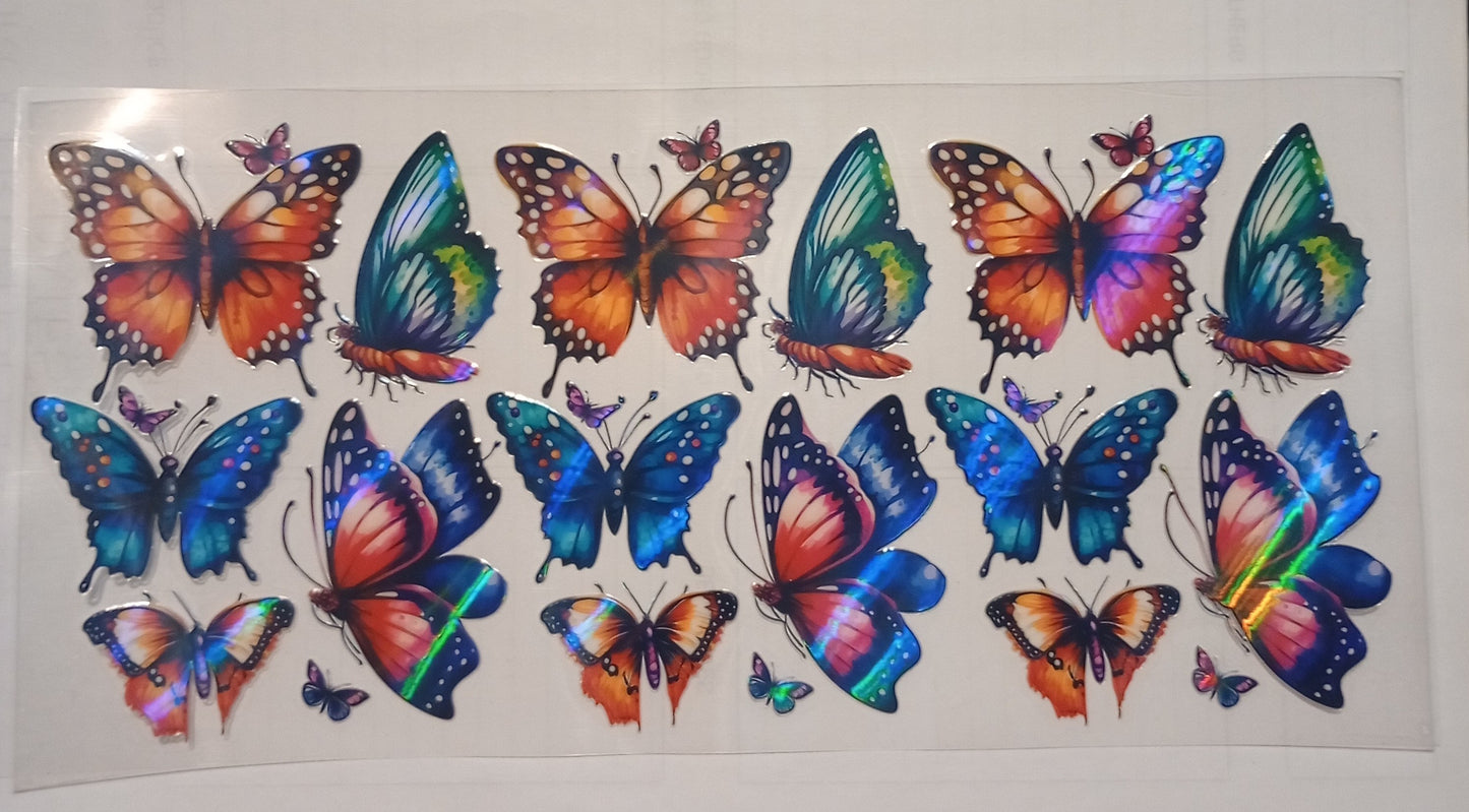 Butterflies and Flowers Cup Wraps