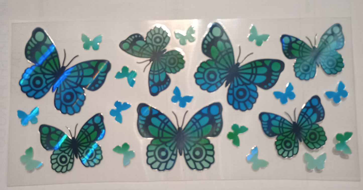 Butterflies and Flowers Cup Wraps