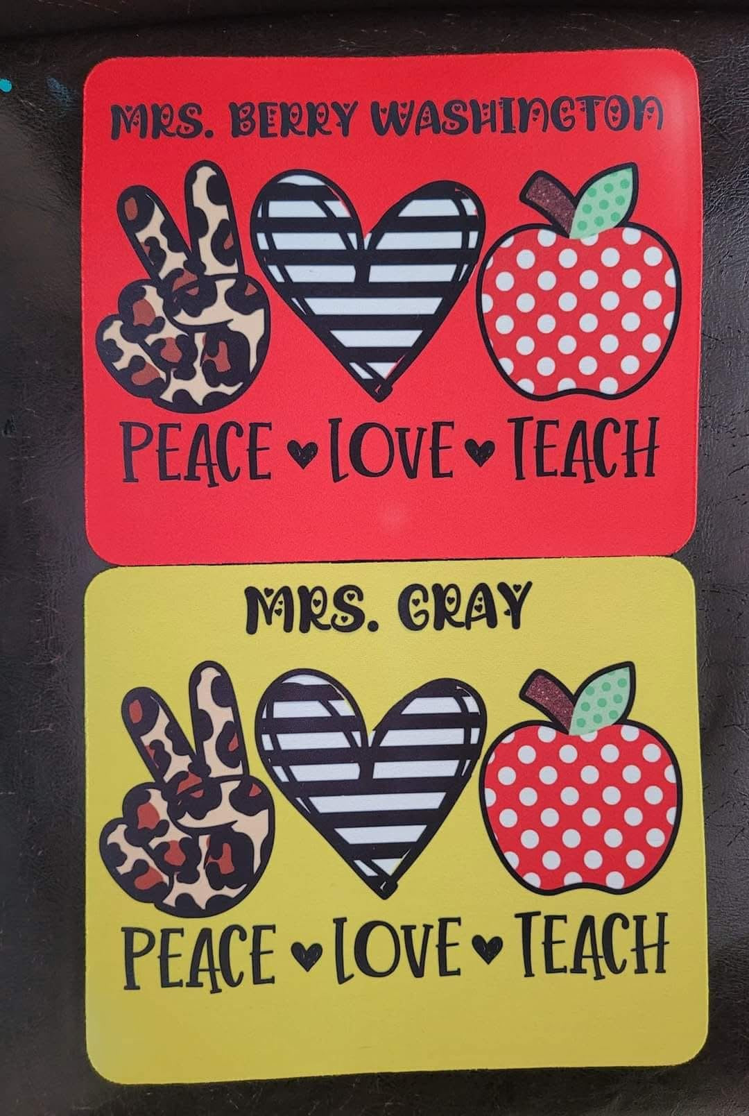 Personalized teacher mousepads