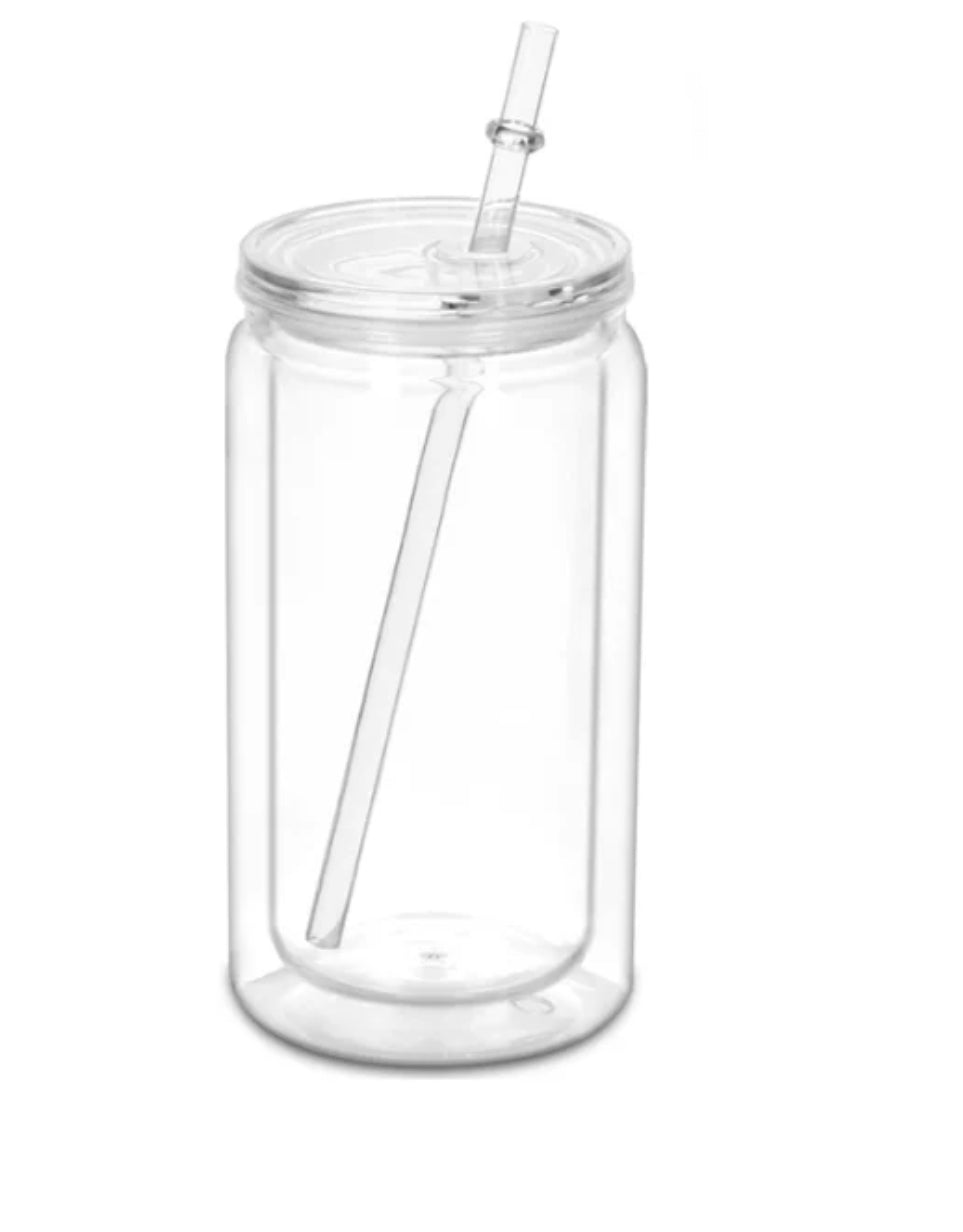 16oz Acrylic Snow globe cup