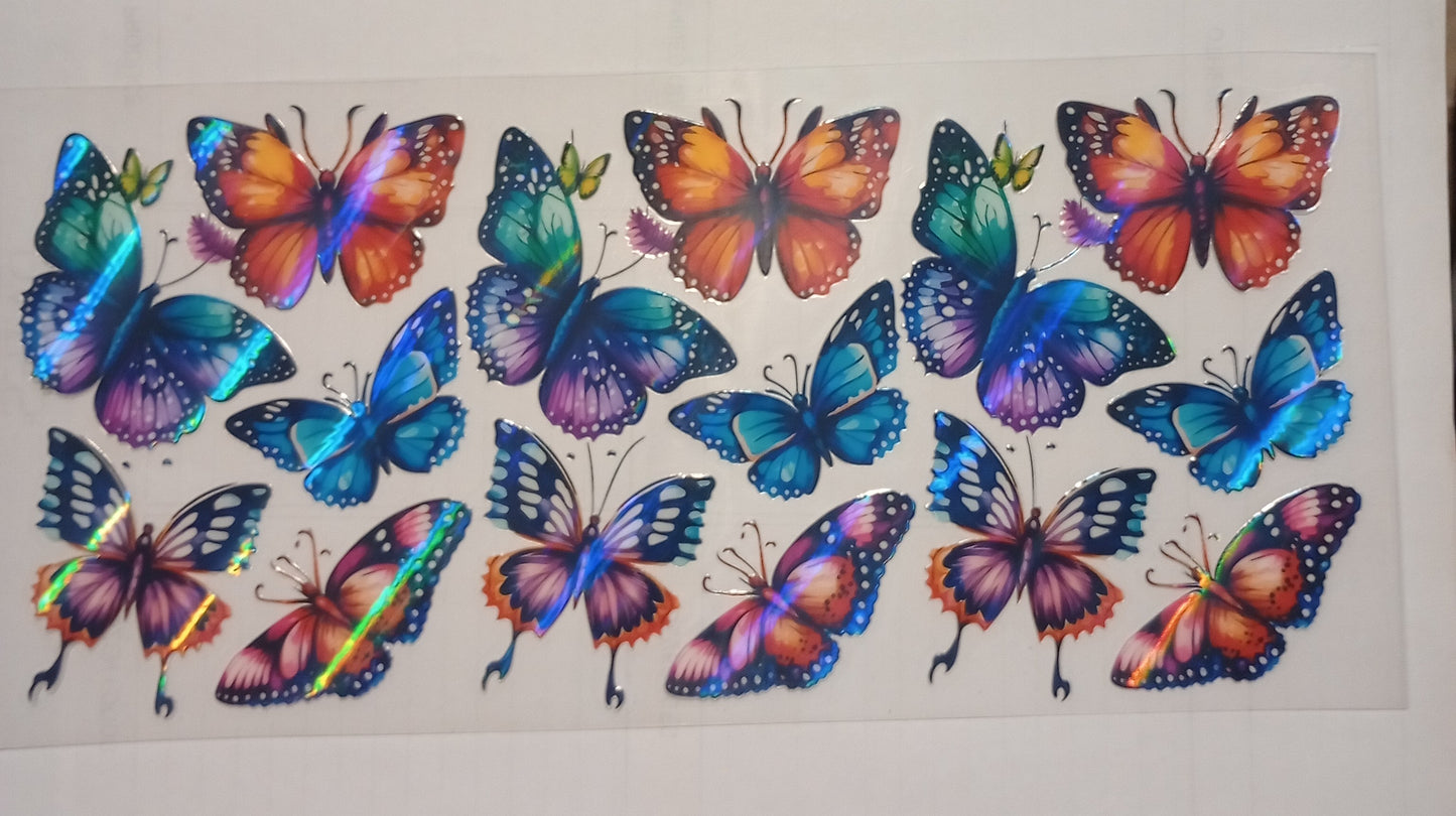 Butterflies and Flowers Cup Wraps