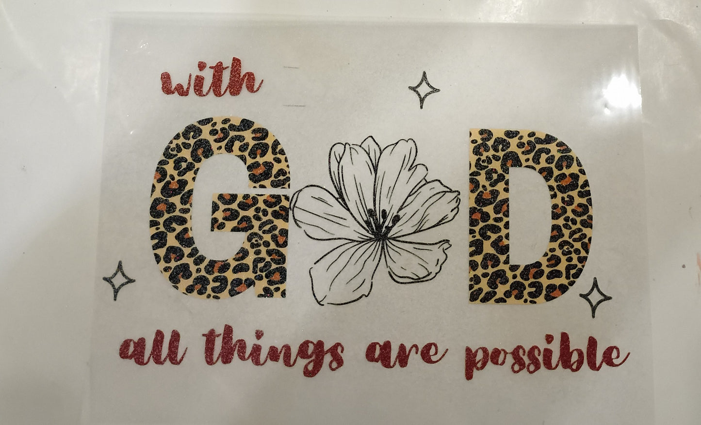 More Faith T-shirt transfers