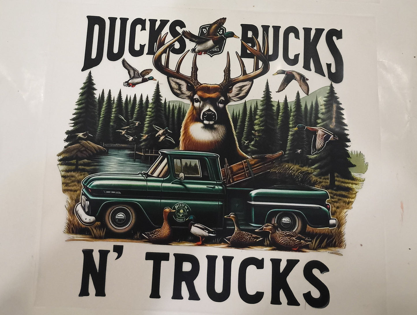 Hunting T-shirt transfers