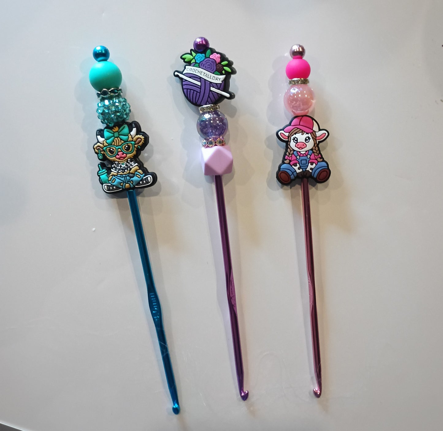 Beaded crochet hook