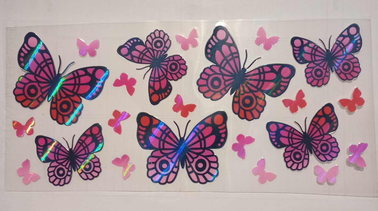 Butterflies and Flowers Cup Wraps