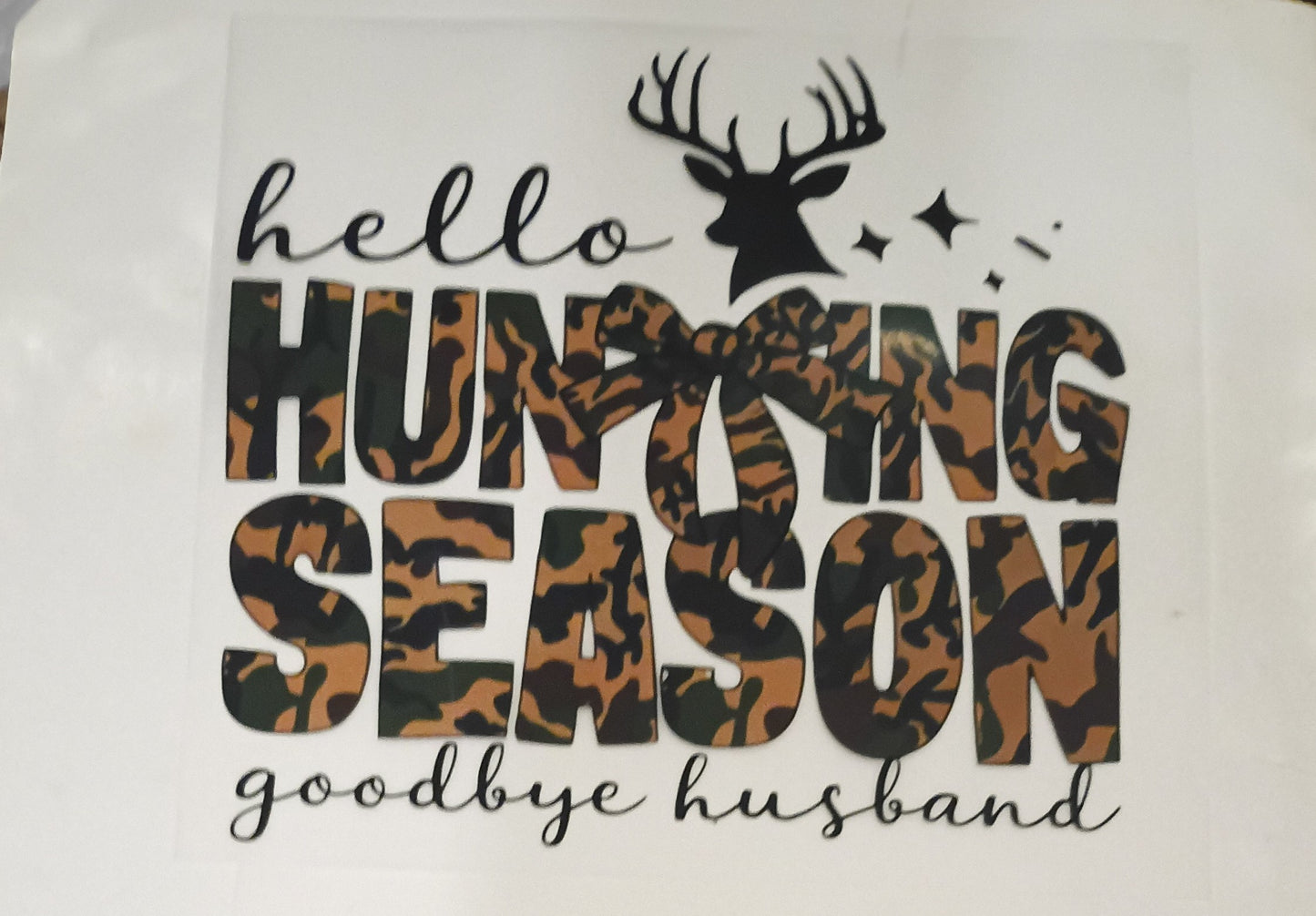 Hunting T-shirt transfers