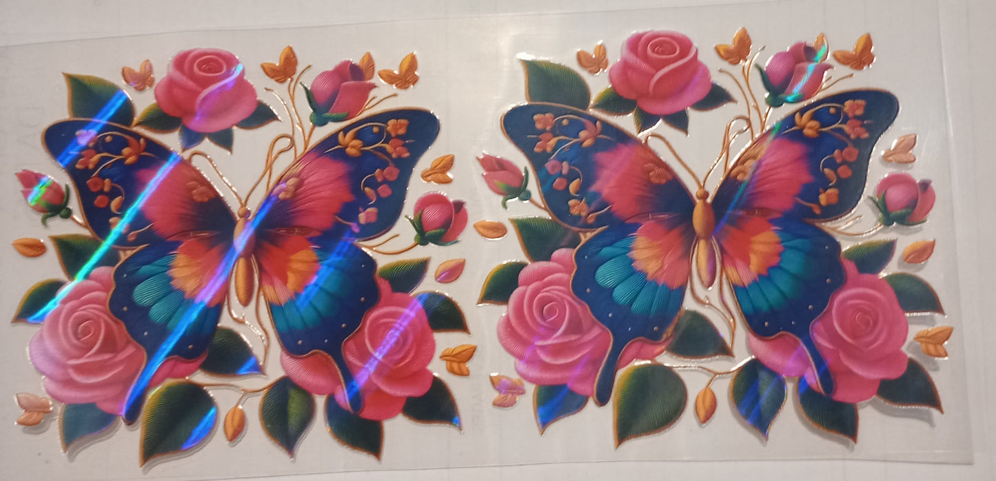 Butterflies and Flowers Cup Wraps