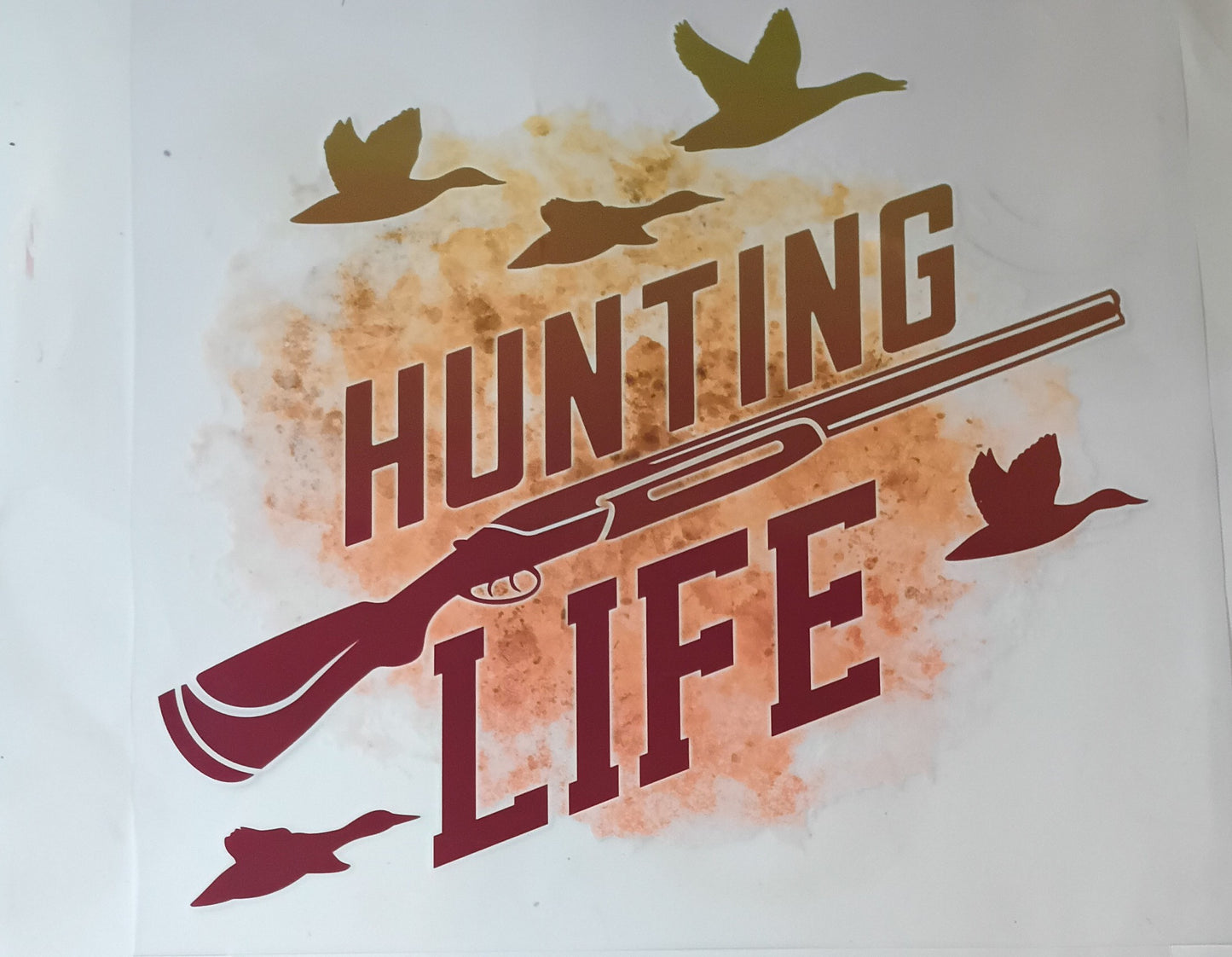 Hunting T-shirt transfers