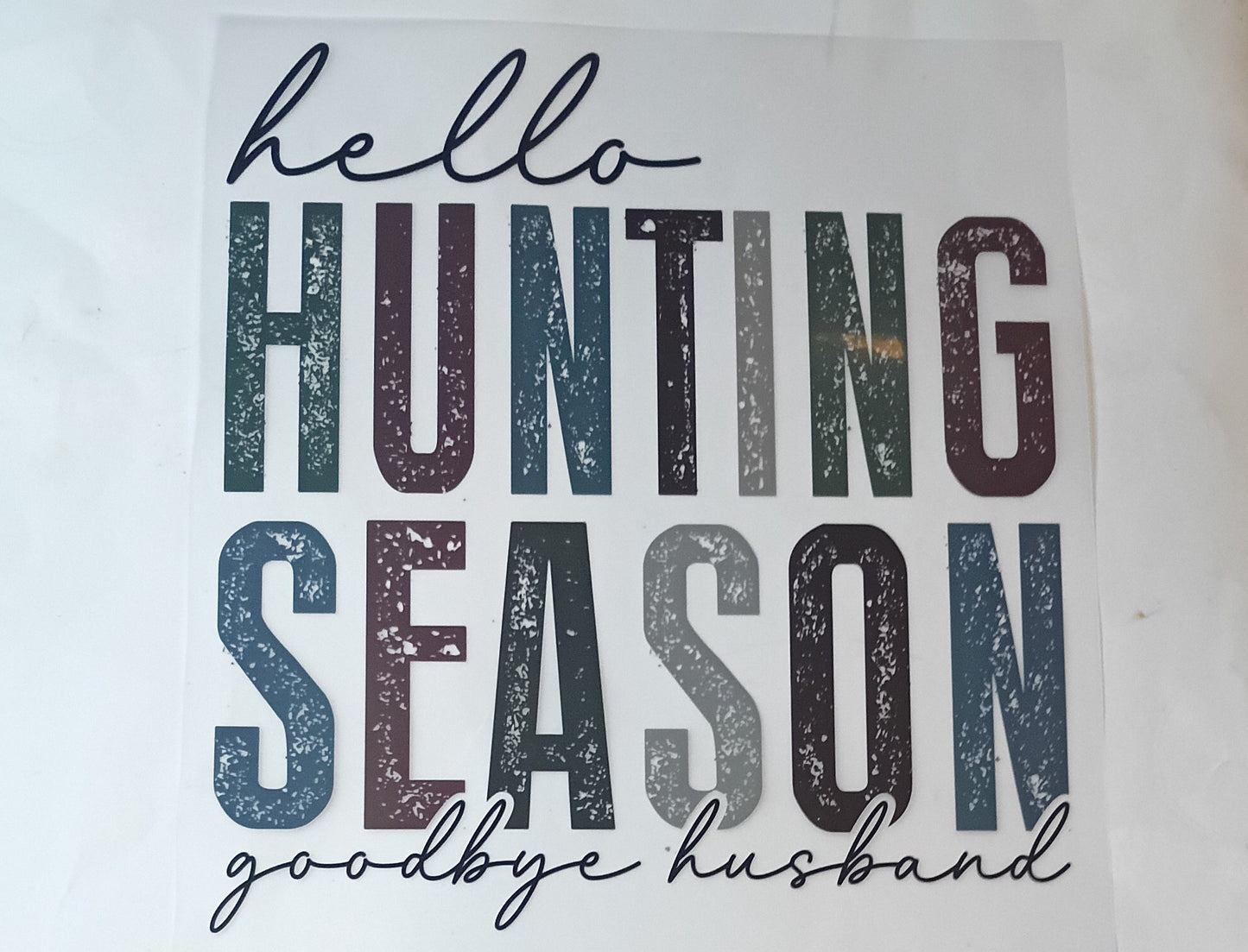 Hunting T-shirt transfers