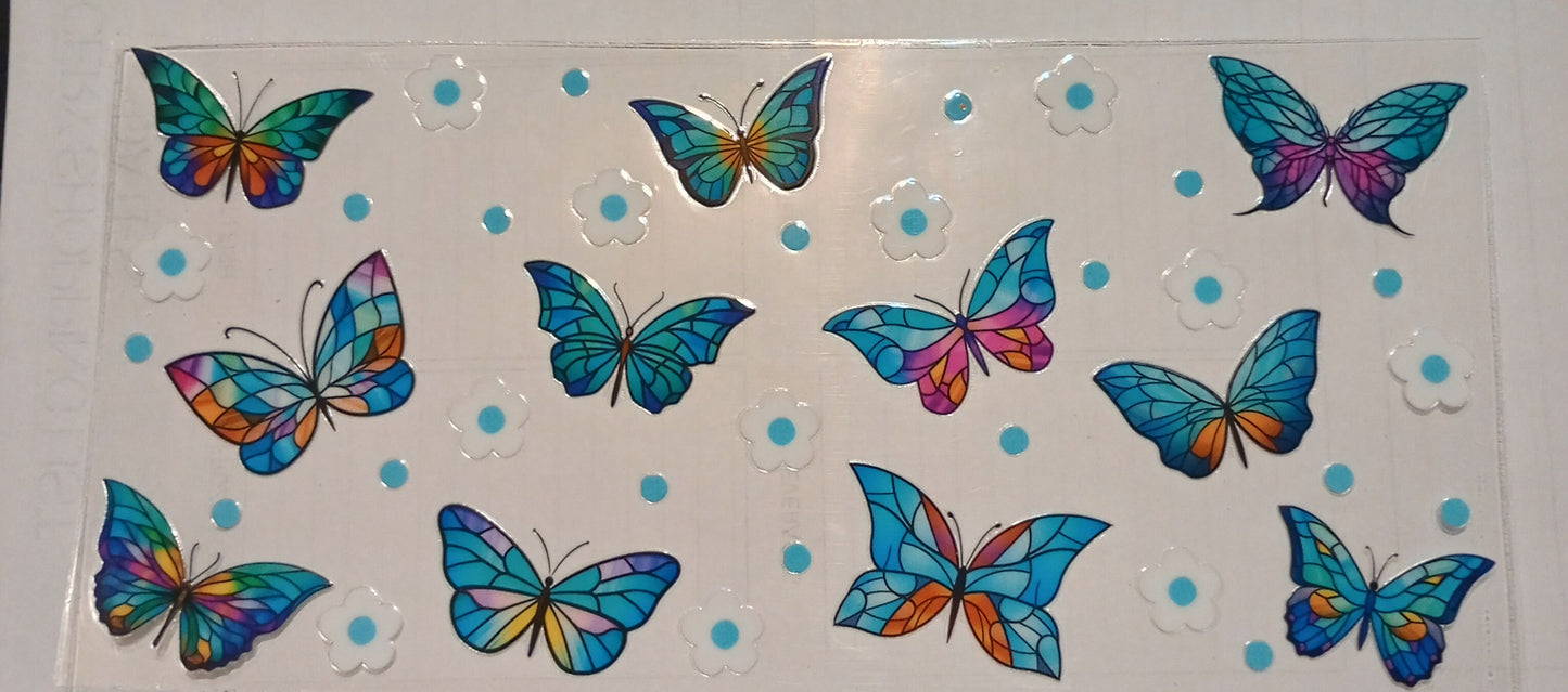 Butterflies and Flowers Cup Wraps