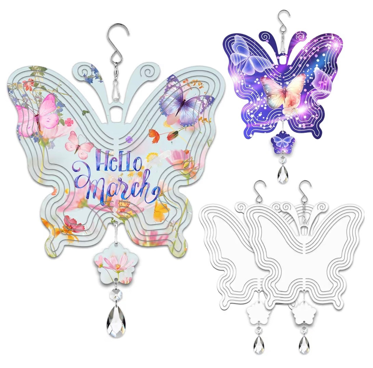 Personalized Butterfly Wind Spinner