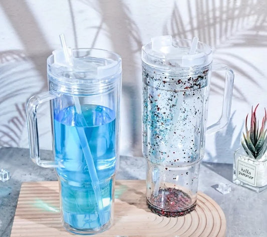 40oz acrylic Snow Globe Cup