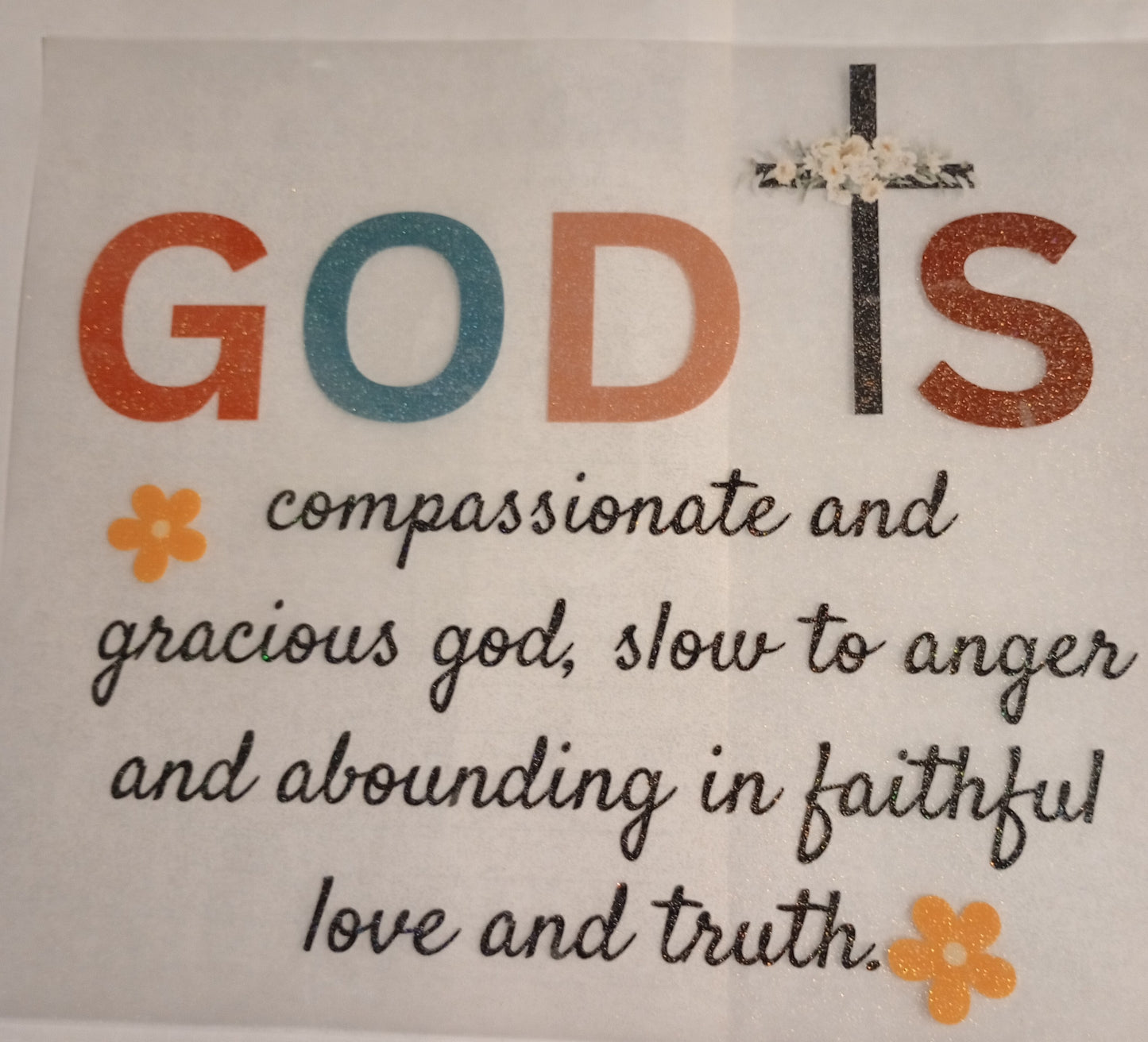 Faith T-shirt transfers