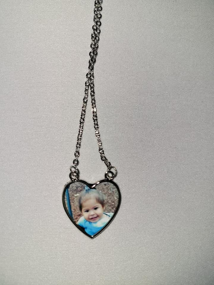 Personalized heart necklace