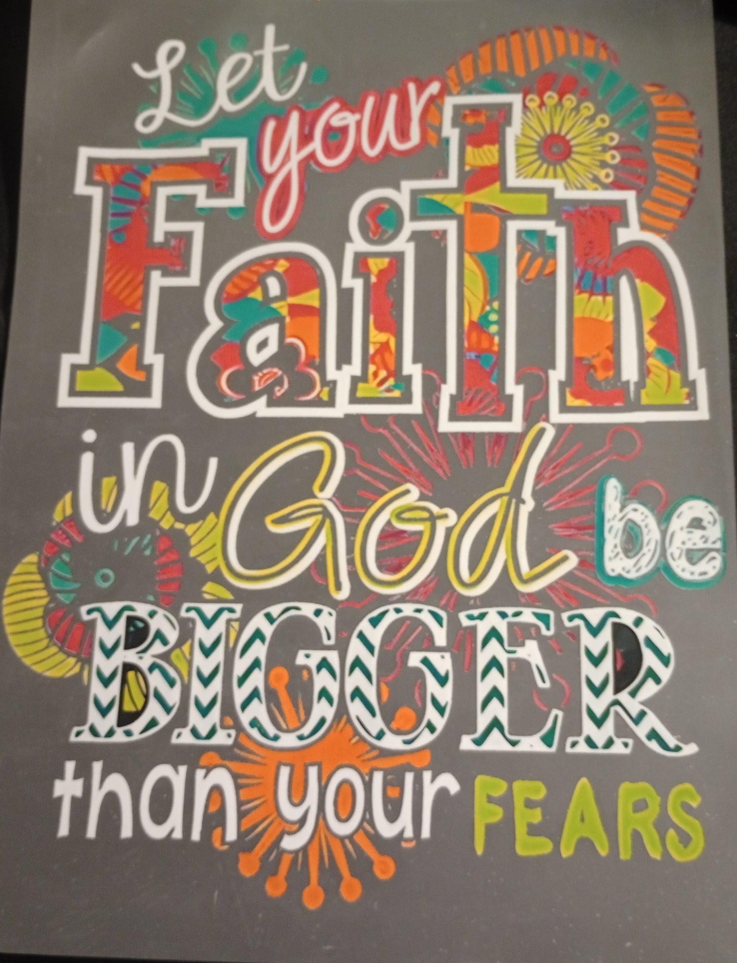 Faith T-shirt transfers